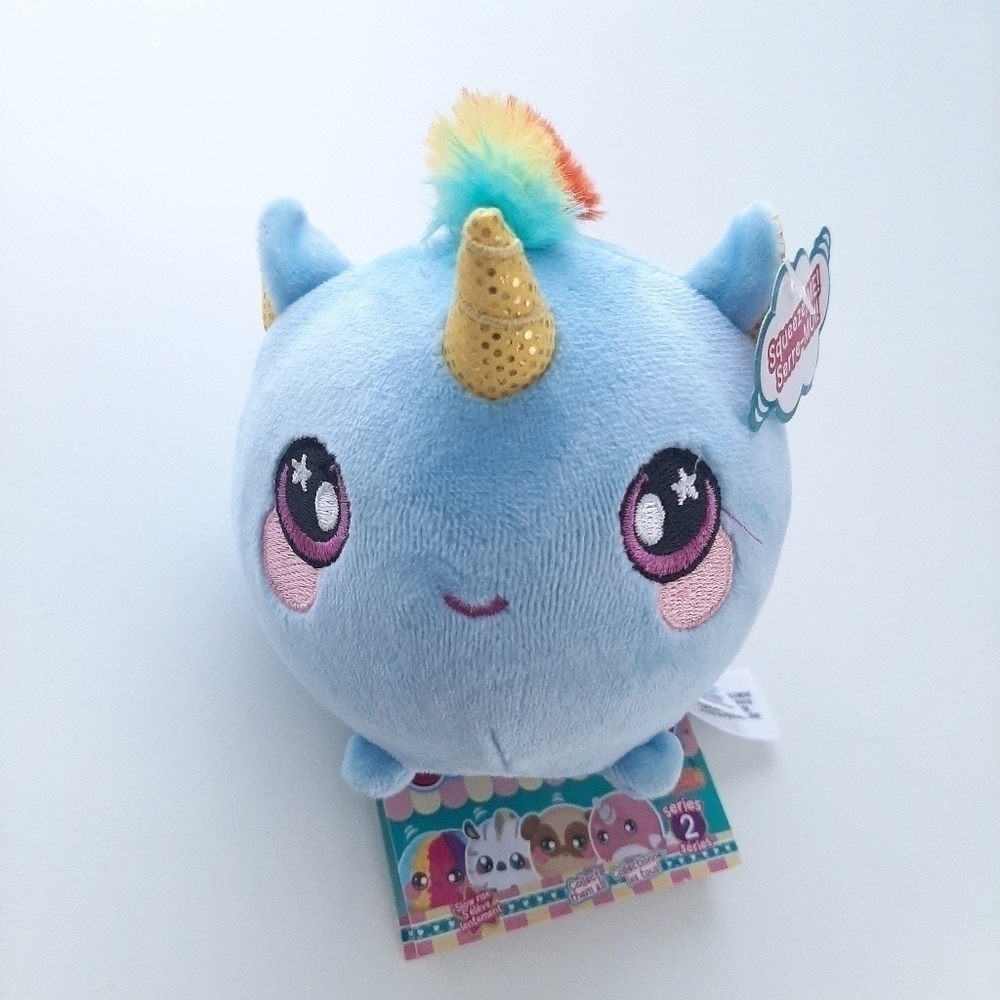 NWT Squeezamals Beatrice the Unicorn 4"